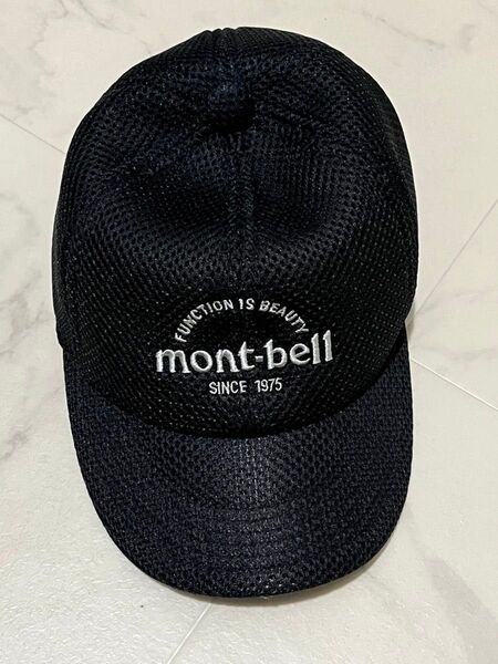モンベル mont-bell 3Dメッシュキャップ Kid's ブラック 頭囲51〜54cm 帽子