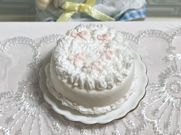 ミニチュアスイーツ リボンホールケーキ