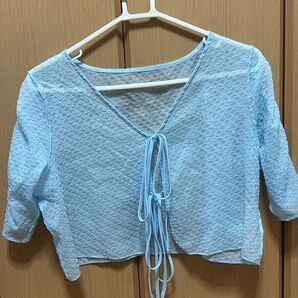 カーディガン 春夏 半袖 レース