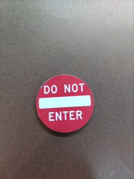 ☆DO NOT ENTER☆マグネット付ウッドマーカー☆