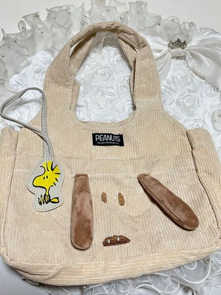 新品★ スヌーピー トートバッグ 軽量 トート バッグ 秋冬コーデ ミニトート SNOOPYグッズ
