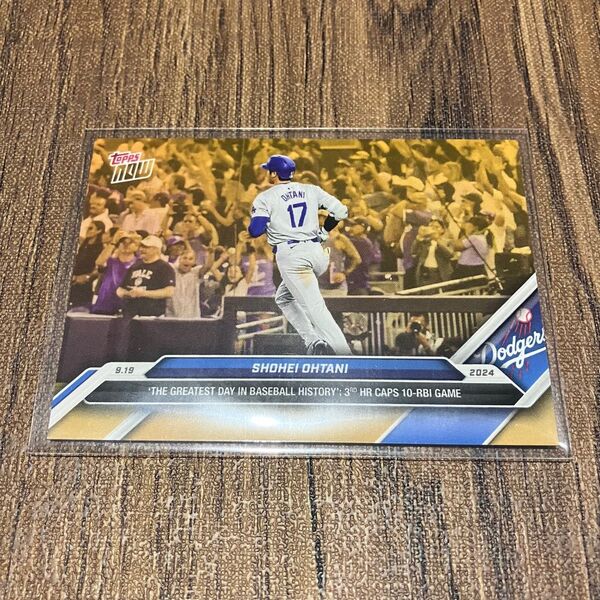 大谷翔平 ボーナスカード topps now HR WIN