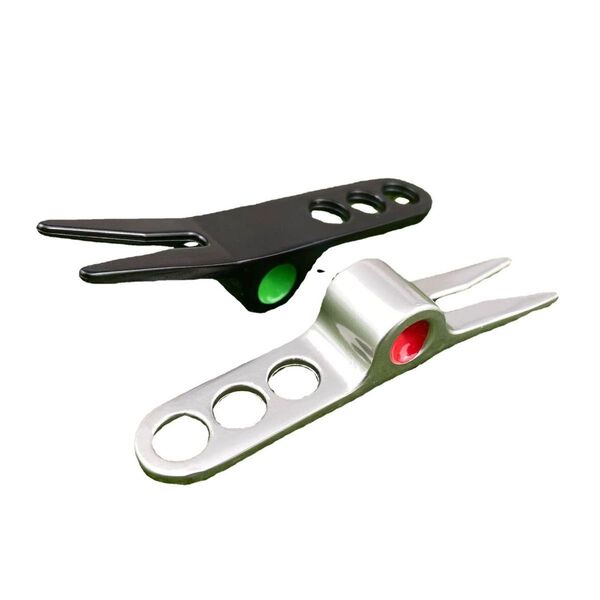 ゴルフグリーン フォーク 修復ツール ゴルフ用品 アクセサリー シルバー