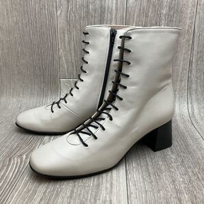 【アウトレット】CORSO ROMA,9◆レースアップブーツ◆サイズ38(24cm)◆タピオカ◆ショートブーツ イタリア製