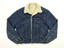 古着 17768 42 USA ビンテージ オリジナル vintage 60 70 80 90 LEVI'S ボア リーバイス コート ジャケット デニム ジージャン _画像1