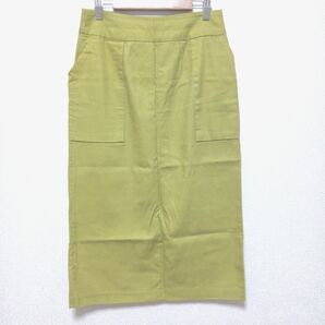 SENSE OF PLACE センスオブプレイス ロングスカート ライトグリーン 黄緑 美品
