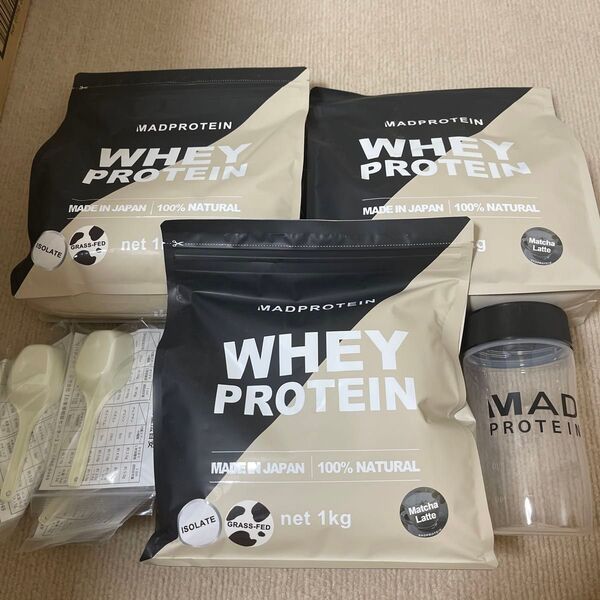 ★ MADPROTEIN ホエイプロテイン リッチチョコレート風味 1kg 3個