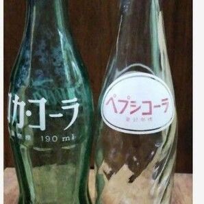 コカ・コーラ&ペプシコーラ瓶 昭和レトロ アンティーク