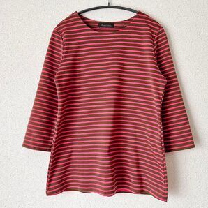 Francaise ボーダーカットソー〈七分袖〉M