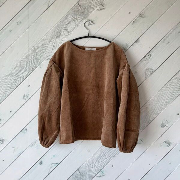 chocol raffine robe バルーン袖 秋トップスプルオーバー
