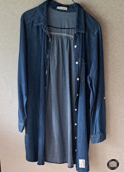 pipue de pique 長袖ロングシャツ