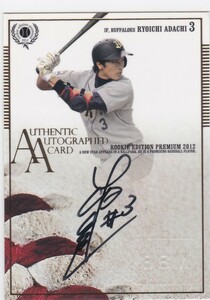 KC5536 BBM[ cheap .. one RC] 2012 rookie edition premium vertical SP autograph autograph /30 Orix 