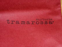 送料無料 サルトリア トラマロッサ sartoria tramarossa ショッピング 巾着 袋 大サイズ 幅58cm×縦40cm 赤 レッド 中古 きれい 綺麗_画像4