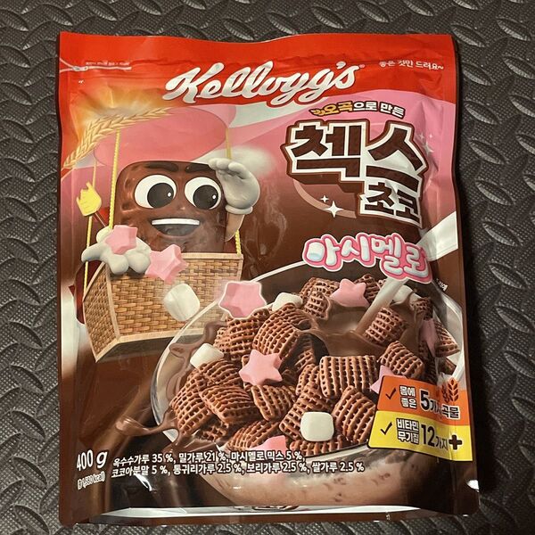 ケロッグ Checks チェックス韓国版 海外お菓子400g チョコマシュマロ味 アメリカシリアル