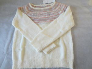  unused any SiSeni.s.s size 2 ( M 38 ) sweater lady's pretty knitted sweater 