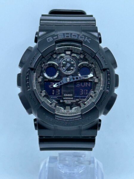 CASIO G-SHOCK GA-100 ② カシオ ジーショック 新品電池交換済 ビッグケース 稼動品 オールブラック