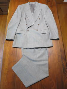 HUGO BOSS double-breasted suit gray series size L corresponding 