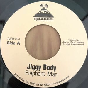 送料無料★レア エリー大ヒットダンスホール!! Jiggy Body / Elephant Man★レゲエレコード大量出品中