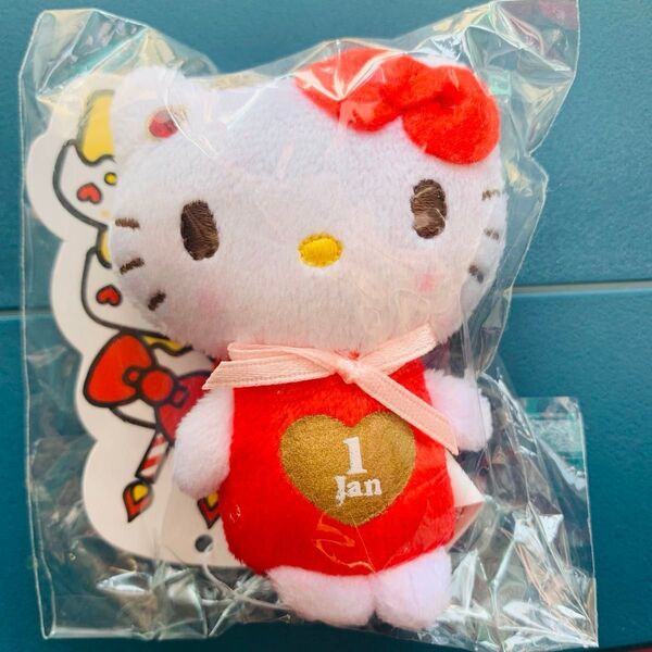 ハローキティ バースディキラリンクリーナー 1月生まれ プレゼント マスコット ぬいぐるみ