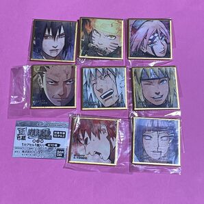 ナルト 豆ガシャ 色紙 NARUTO疾風伝 サスケ サクラ シカマル 我愛羅 自来也 ヒナタ ミナト