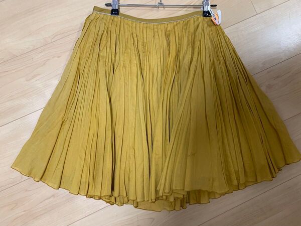 ロイスクレヨン Lois CRAYON コットンボリュームスカート 山吹色