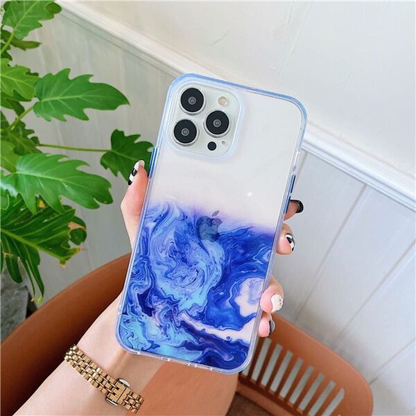 iPhone12 Mini Pro Maxグラデーション大理石ケース