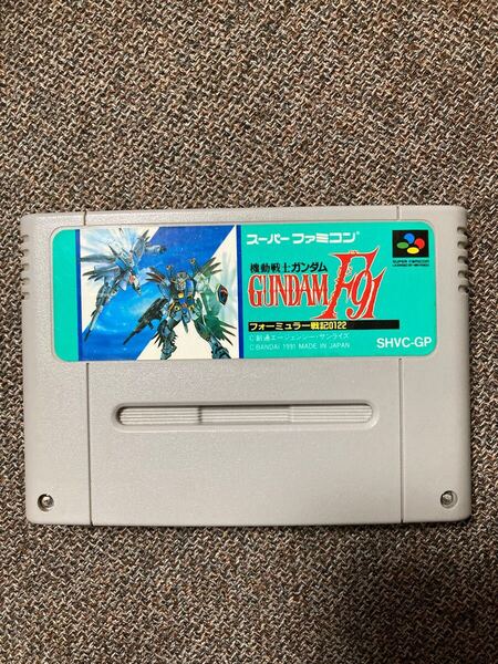 即決!! 我が懐かし・最高のガンダムゲームの1つ!!「機動戦士ガンダムF91」!! SFC スーパーファミコン