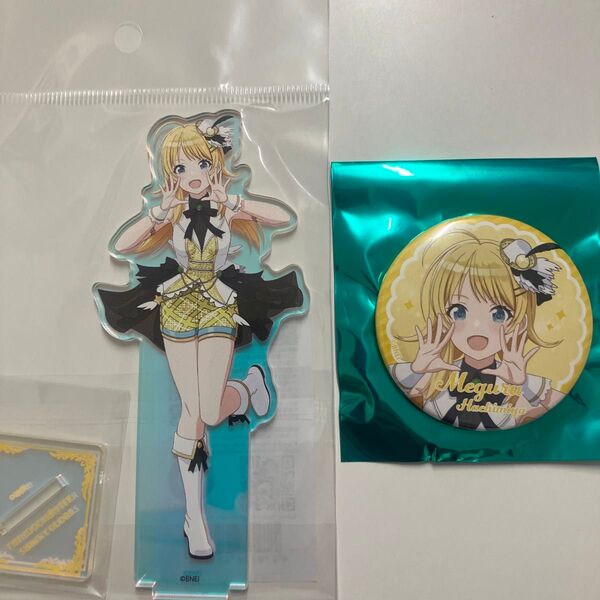 アニメ アイドルマスター シャイニーカラーズ オーロラアクリルフィギュア 八宮めぐる・オーロラアクリルフィギュア・缶バッジ