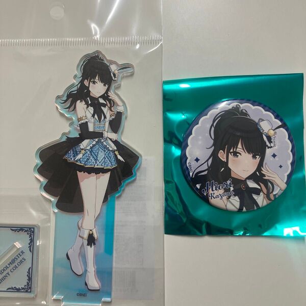 アニメ アイドルマスター シャイニーカラーズ オーロラアクリルフィギュア 風野灯織・オーロラアクリルフィギュア・缶バッジ