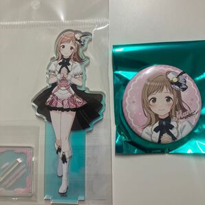 アニメ アイドルマスター シャイニーカラーズ オーロラアクリルフィギュア 櫻木真乃・オーロラアクリルフィギュア・缶バッジ