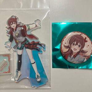 アニメ アイドルマスター シャイニーカラーズ オーロラアクリルフィギュア 小宮果穂・オーロラアクリルフィギュア・缶バッジ