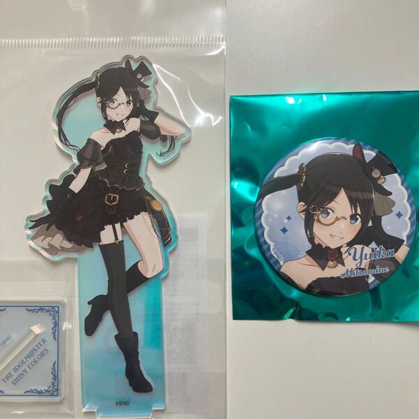 アニメ アイドルマスター シャイニーカラーズ オーロラアクリルフィギュア 三峰結華・オーロラアクリルフィギュア・缶バッジ