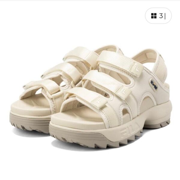 FILA×BE:FIRST/コラボ スポーツサンダル 24cm ベージュ 完売品