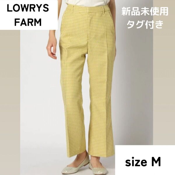 【LOWRYS FARM】ローリーズファーム ギンガムチェックフレアパンツ スラックス Nike チェック s パンツ Men