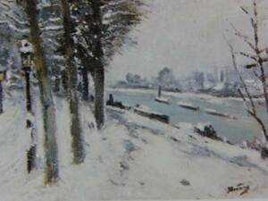 Pierre-Eugene Montezin、 PROMENADE EN BORD DE RIVIERE LA NEIGE、海外版超希少レゾネ、新品額付、ara