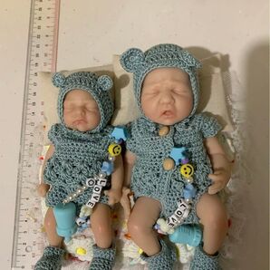 フルシリコンベビー2体 リボーンドール