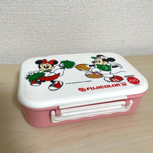 【激レア】ミッキー&ミニー お弁当箱 昭和レトロ フジカラー ディズニー