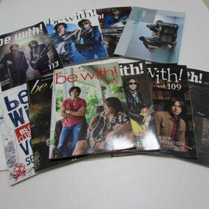 【中古】送料無料 B'z グッズ be with! 会報 １０冊 まとめて vol.101～vol.102 vol.108～vol.115 非売品 ファンクラブ会報誌