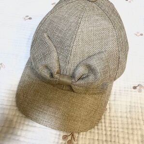 キャップ 帽子 52cm こども 秋 リボン