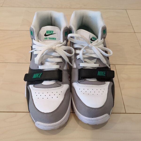 Nike Air Trainer ホワイト/グレー/グリーン28.5