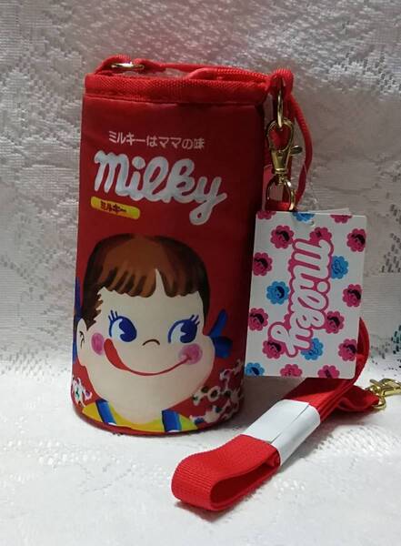 送料込み ペコちゃん ミルキー ペットボトルホルダー ショルダー ポーチ 新品未使用