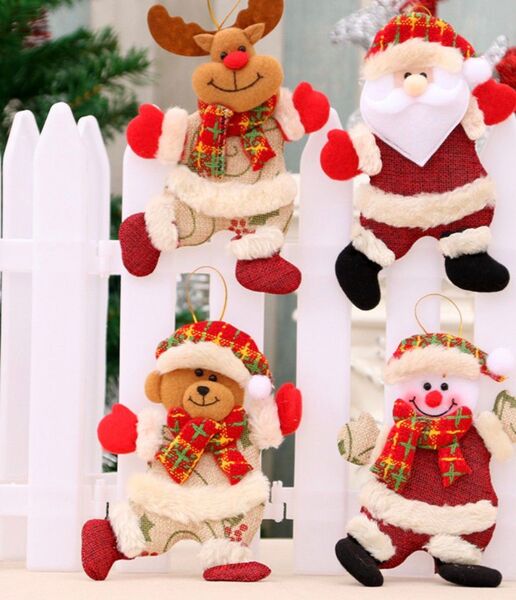 クリスマスオーナメント くま サンタ トナカイ ゆきだるま バラ売り可能