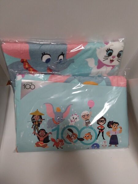 【非売品 2枚組】ディズニー 100周年 バスタオル
