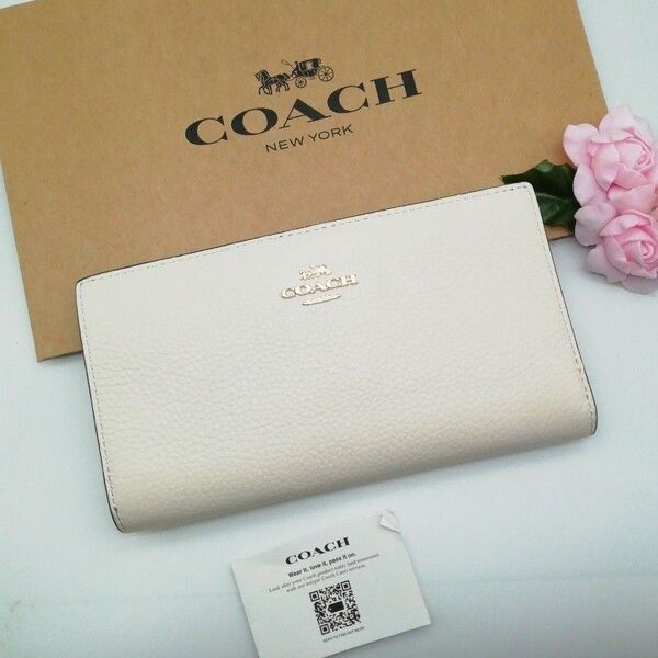 新商品 COACH コーチ 長財布 正規品