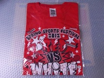 ミュージカル テニスの王子様 春の大運動会2012 オリジナルTシャツ 紅組（フリーサイズ） テニミュ 公式グッズ_画像1