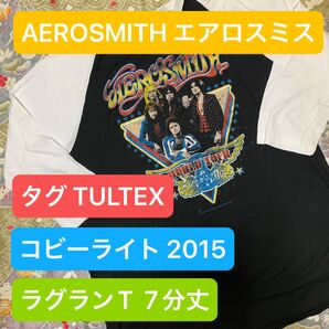 AEROSMITH エロスミス TULTEX ワールドツアー 2015 ラグラン