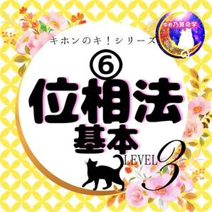ゆめ乃算命学【キホン】⑥位相法基本表 レベル3 独学 鑑定 本 占い