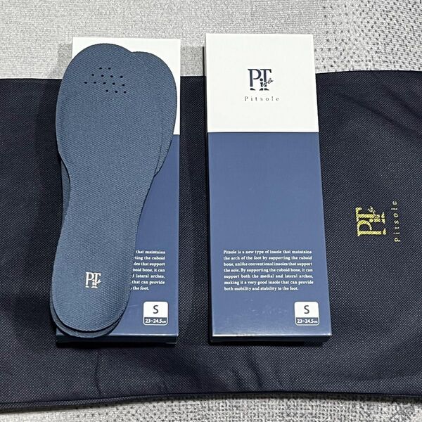 (ショップ袋付き)新品 新色 ブルー Pitsole ピットソール S (23〜24.5cm) 二つセット
