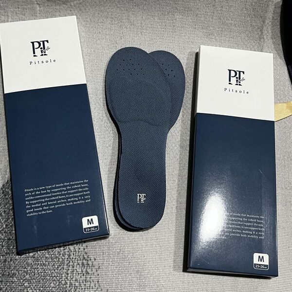 (ショップ袋付き)新色 ブルー Pitsole ピットソール M (25.0〜26.0cm) 二つセット