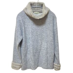 未使用★RELEASE リリース★長袖オフタートル ファーカットソー プルオーバー